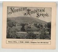Nobscot Mountain Spring - Photo - Front, Perkins Collection 1850 to 1900 Advertising Cards